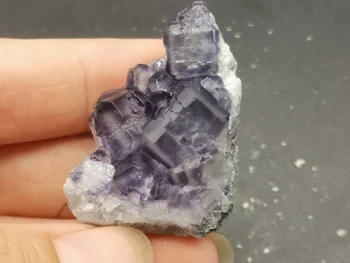 

19.5gNatural crystal polyhedron, blue green fluorite, crystal mineral, crystal specimen