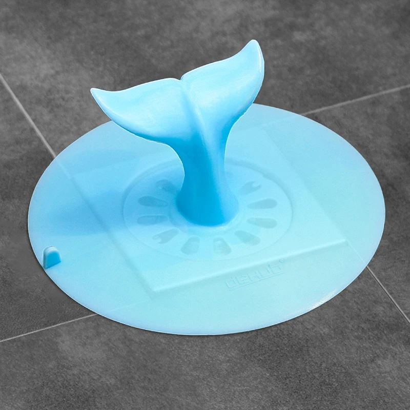 Silicone Floor Drain Cover Whale Tail Deodorizing Easy to Handle  Transparent Pad Floor Drain Cover - AliExpress