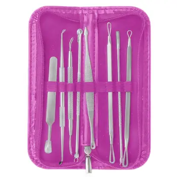 

8pcs Blackhead Pimple Blemish Comedone Acne needle Extractor Remover Tool Set X5XC