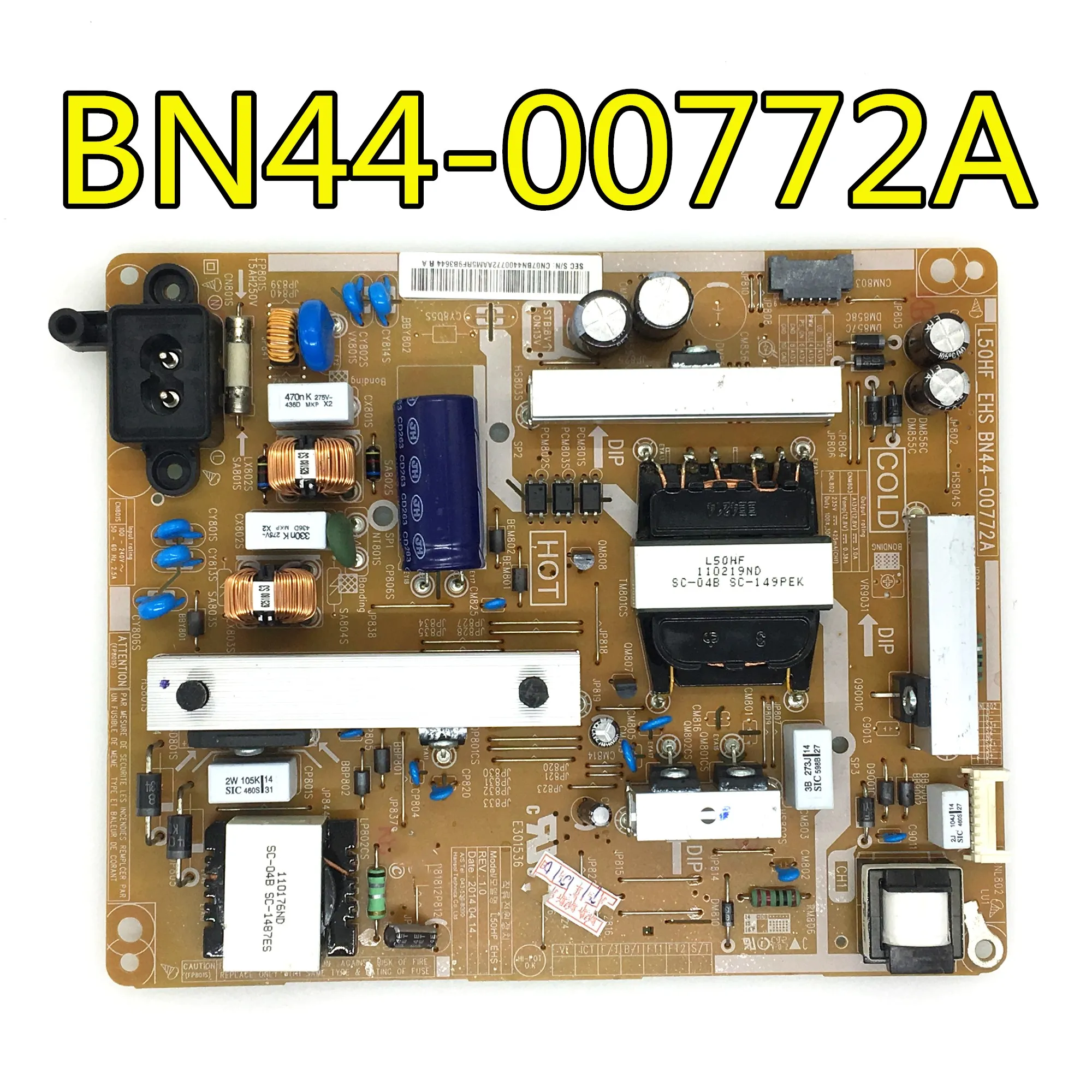 Тест для samsung BN44-00772A L50HF_EHS плата питания