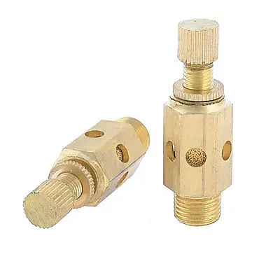 

2 x Adjustable 1/8" PT Thread SC Sintered Bronze Exhaust Muffler Throttle Valve