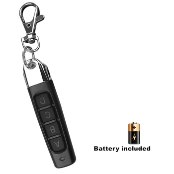 

Plastics 4 Button Wireless Remote Control 433MHZ Copy Chip Cloning Electric Telescopic Garage Door Etc 12V Battery Universally