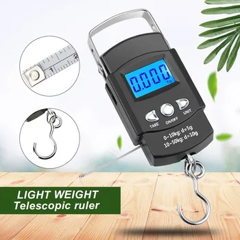 

Mini Pocket Digital Travel Suitcase Luggage Scale Electronic Scale Hand Balance Precision Steelyard Balance s For Fishing 50kg