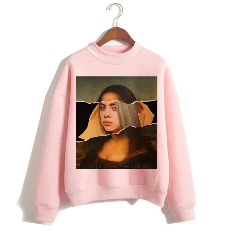 Billie Eilish негабаритных худи для женщин Harajuku корейский хип хоп стиль Kawaii 90s Толстовка Женский капюшон Черная пятница Рождество