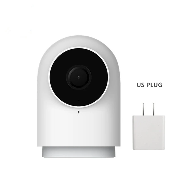 Смарт-Камера Xiaomi Mijia Aqara G2 Gateway Hub Edition, IP Wifi, беспроводная Zigbee, 1080 P, HD, с углом обзора 140 градусов, для умного дома - Цвет: standard US plug