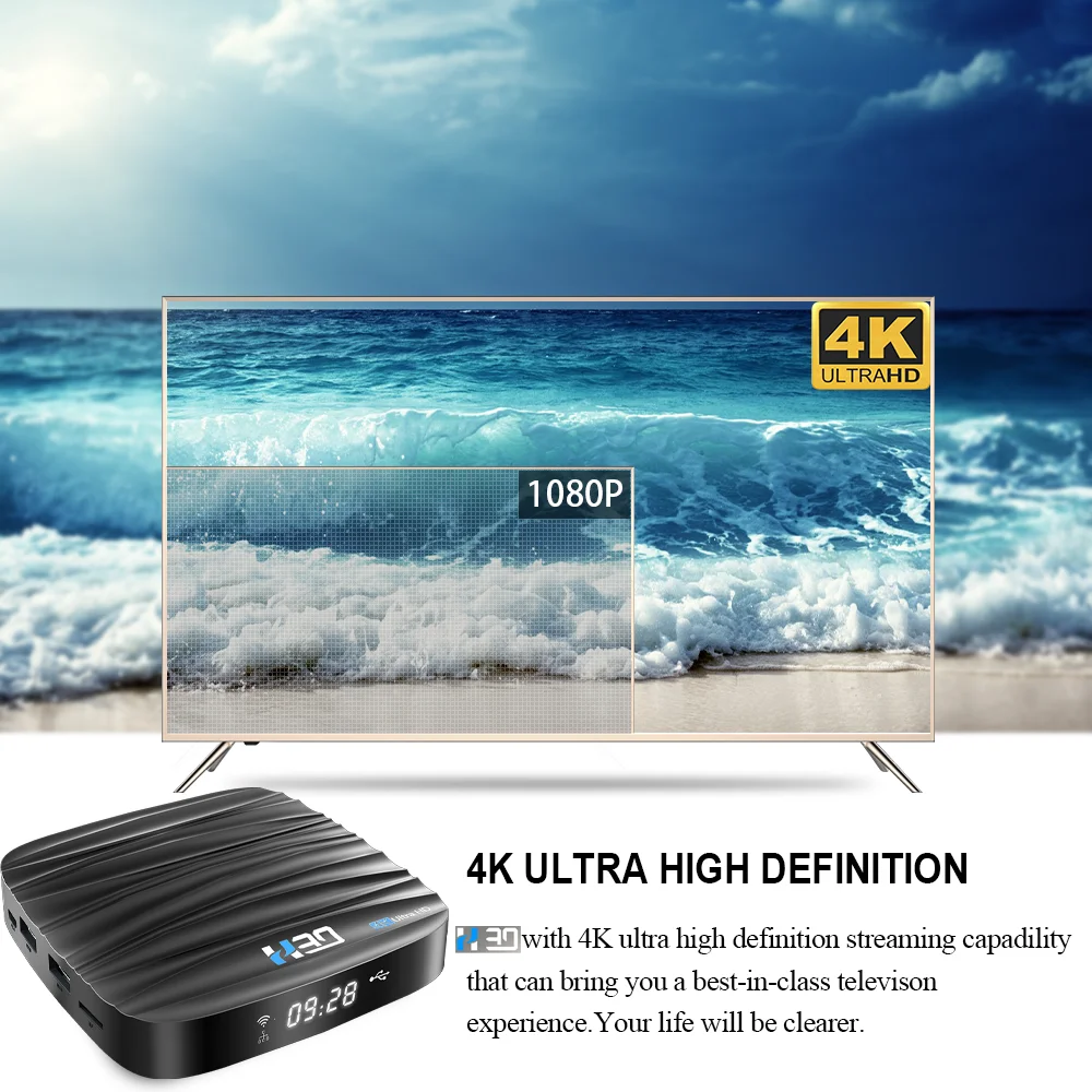 ТВ приставка HONGTOP android 10 RK3318 2 4G и 5G Dual wifi Смарт 4 ГБ 32 64 4k HD BT4.0 приставка|ТВ-приставки