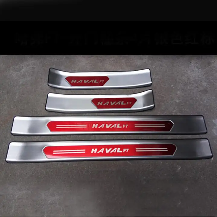Порог порога из нержавеющей стали CarDoor против царапин для Great Wall Haval F7