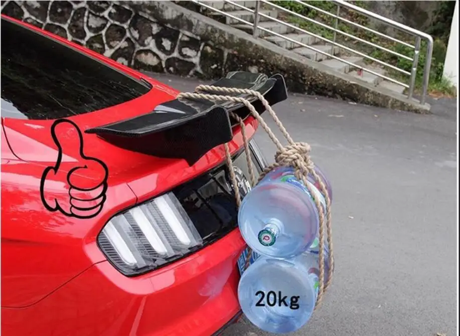 Углеродное волокно заднее крыло багажника выступ Спойлеры подходит для Ford Mustang спойлер