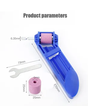 

VIP 2-12.5mm Portable Drill Bit Sharpener Corundum Grinding Wheel for Grinder Tools for Drill Sharpener Power Tool