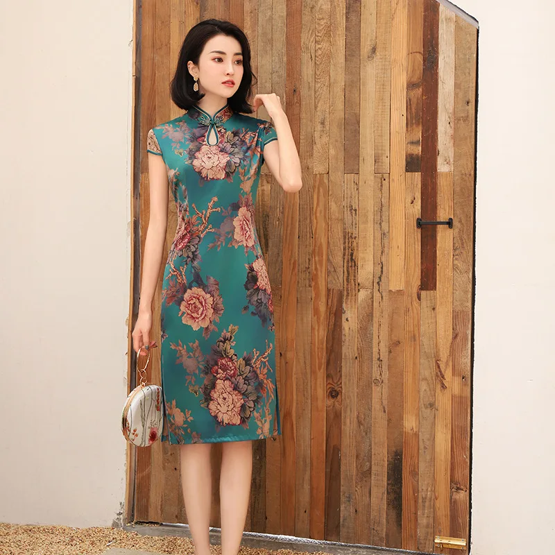Элегантное тонкое платье ручной работы с пуговицами Qipao, сексуальное длинное платье невеста, свадебное платье Vestidos Cheongsam Размер M-4XL