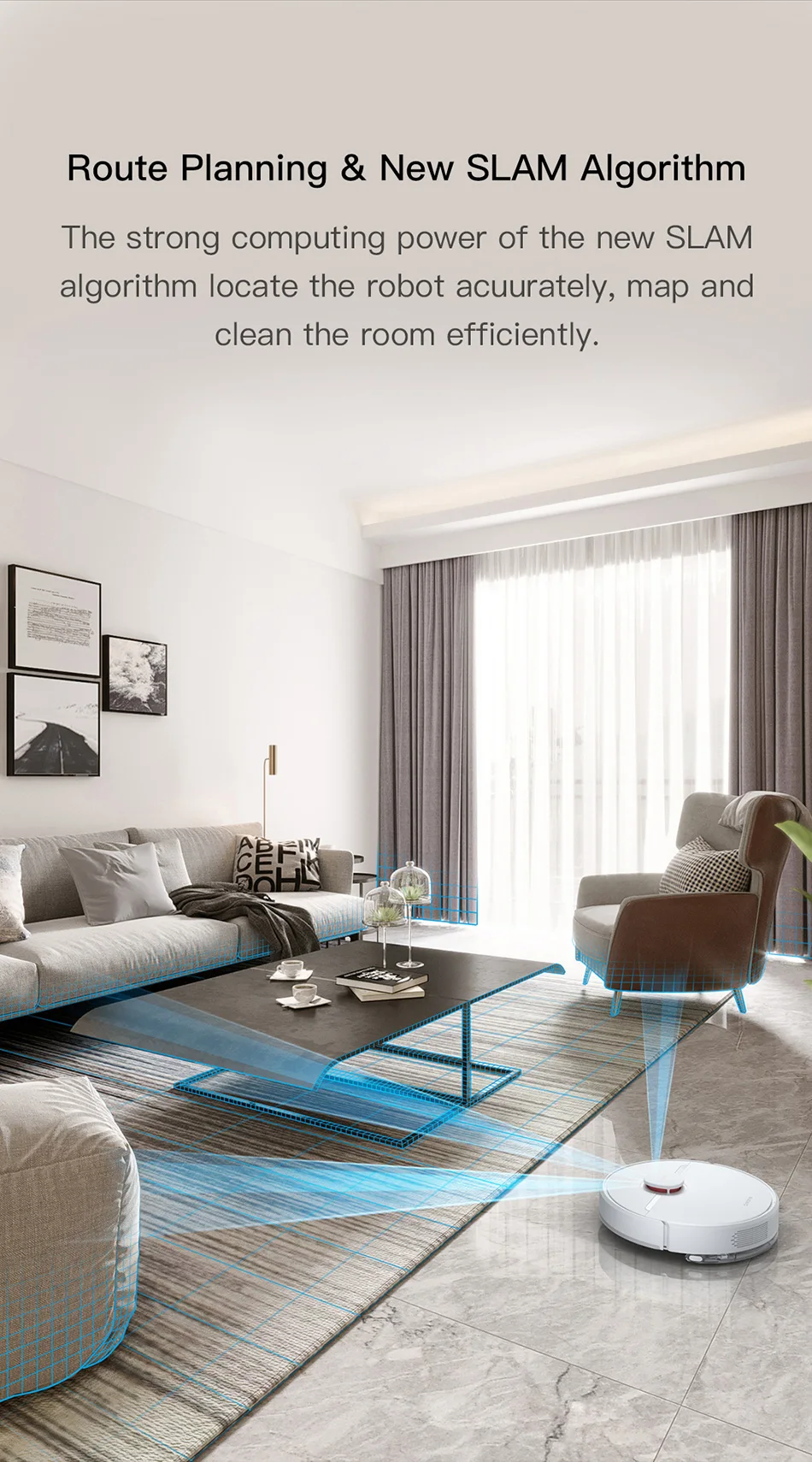 Eu Dreame D9 Robot Vacuum And Mop Cleaner, Lidar Navigation Robot