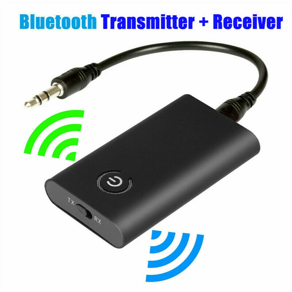 2 в 1 беспроводной Bluetooth 5,0 передатчик приемник заряжаемый для ТВ ПК автомобильный динамик 3,5 мм AUX Hifi Музыка Аудио адаптер