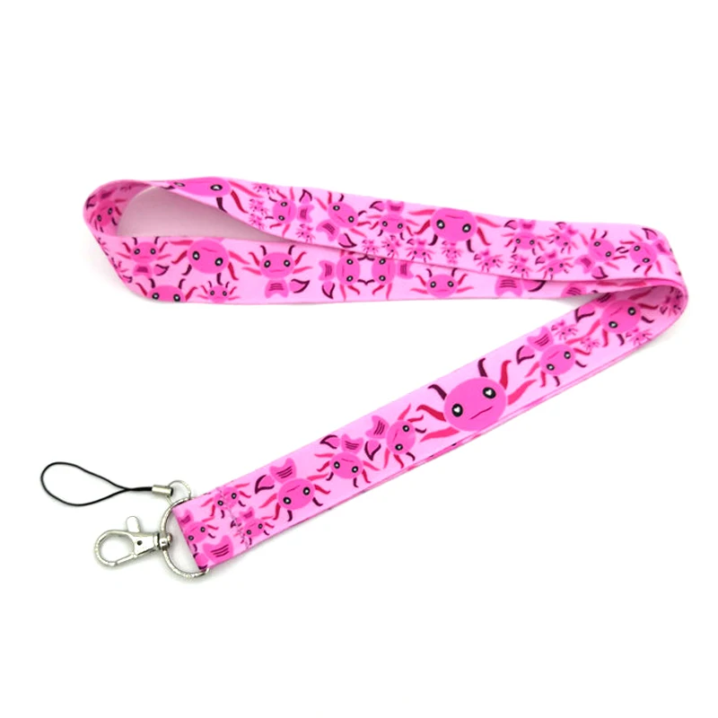 Axolotl Lanyards шейный ремешок для ключей USB id карты держатель значка телефона ожерелье брелок тесьма ленты