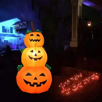

1.2m Pumpkin Lantern Inflatable Model with LED Light for Halloween Ornaments