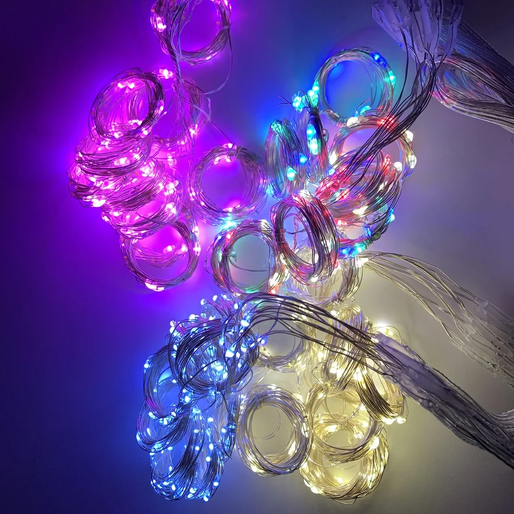 3M LED Christmas Fairy String Lights USB Remote Control Festoon Garland on Window New Year Holiday Decoration for Home Outdoor