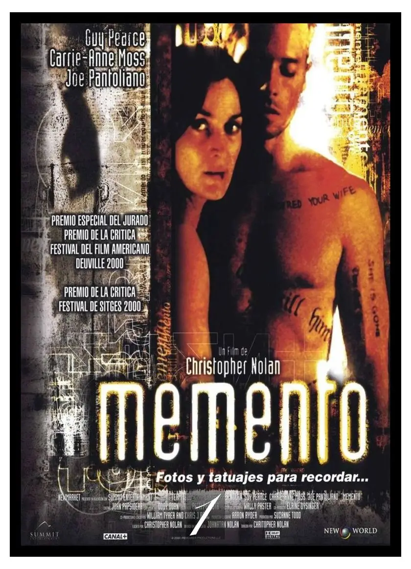Memento фильм домашняя декоративная живопись белый плакат на крафт-бумаге 42X30 см