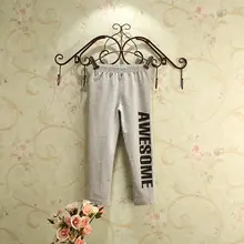 Весенняя одежда новые стильные эластичные леггинсы для девочек Повседневные детские универсальные обтягивающие штаны