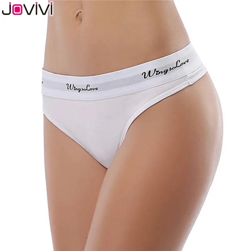 Jovivi 3 шт. в упаковке женские бесшовные хлопковые сексуальные трусики-Танга нижнее белье Wingslove S-L размер белый/серый/синий/розовый красный
