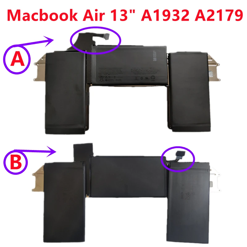 Bateria para Apple Macbook Air 13 A2389 A1932 A2179 A2337 Mvh22 Mwtj2 Mwtl2 Mwtk2 Mvh82 Mre82 xx a Mgn53 Mgn83 Mgn93ll a