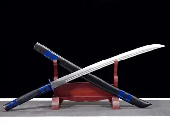 

tactics glaive WUSHU Broadsword Sword falchion Manganese steel Blade knife-edge kampilan