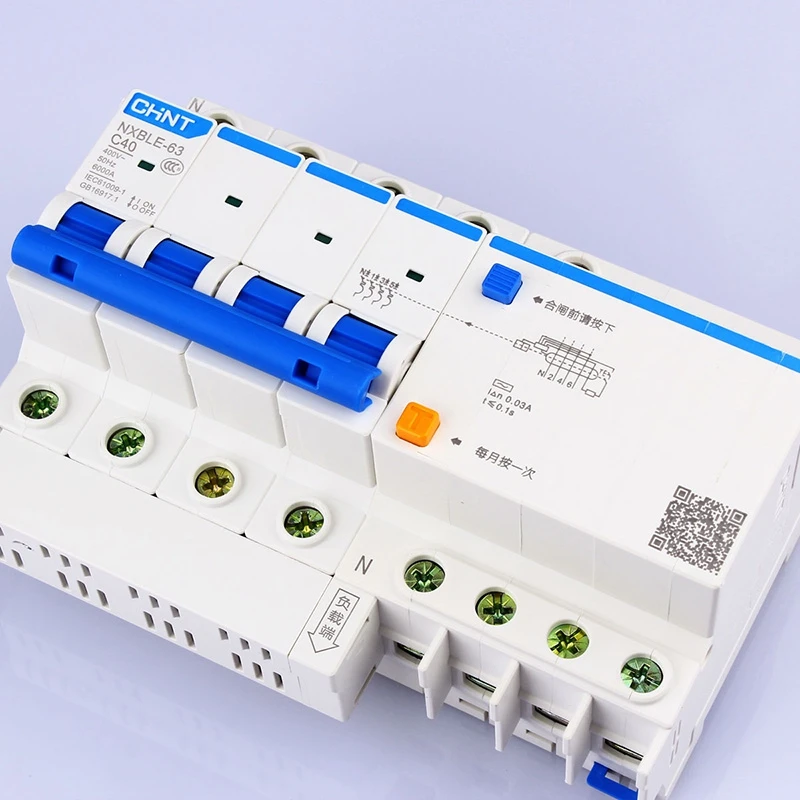 Устройство CHINT AC230/400V NXBLE 63 4P устройство для остаточного тока C 40 50 63A Тип
