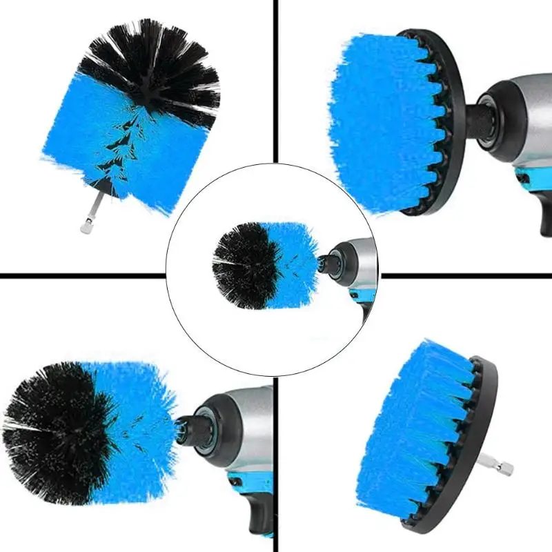 Electric Drill Brush Kit Tile Tub Grout Scrubber Cleaning Drilling Brushes