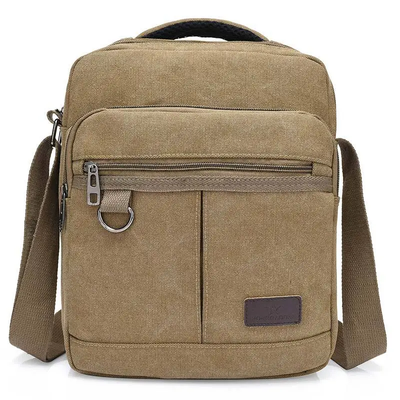 

Men Canvas Bag Shoulder Bag Korean-style Casual Canvas Men's Bag Business Shoulder Bag Bag Backpack