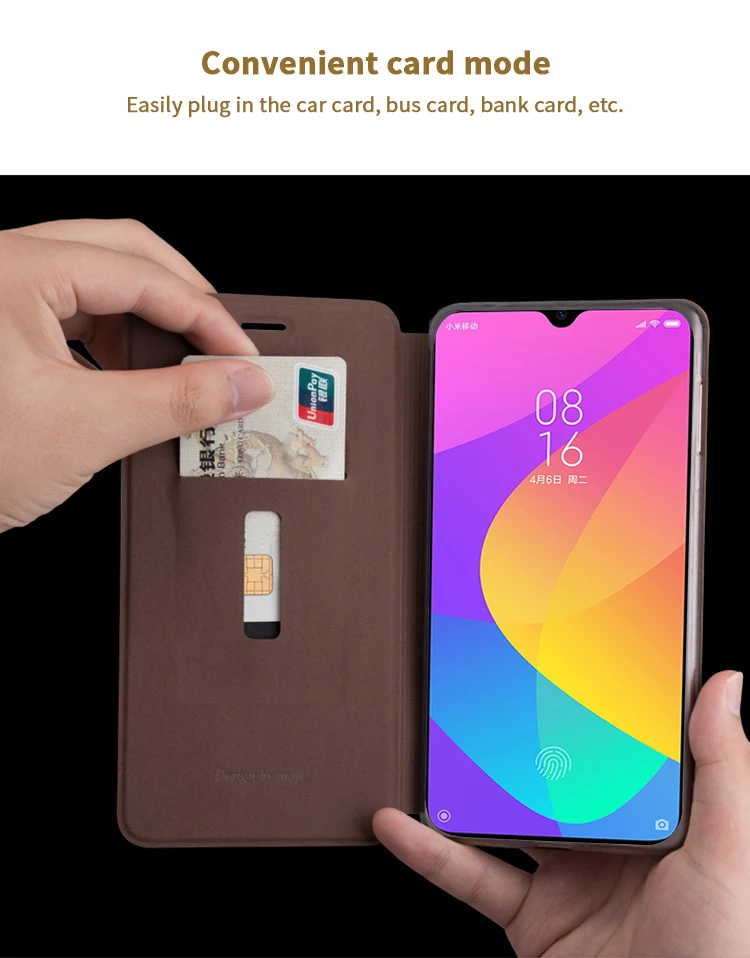 Mofi Роскошный кожаный чехол-книжка для Xiaomi mi CC9 CC9e 9T Pro подставка держатель для карт чехол для Red mi Note 8 K20 Pro Red mi 7 7A 4X