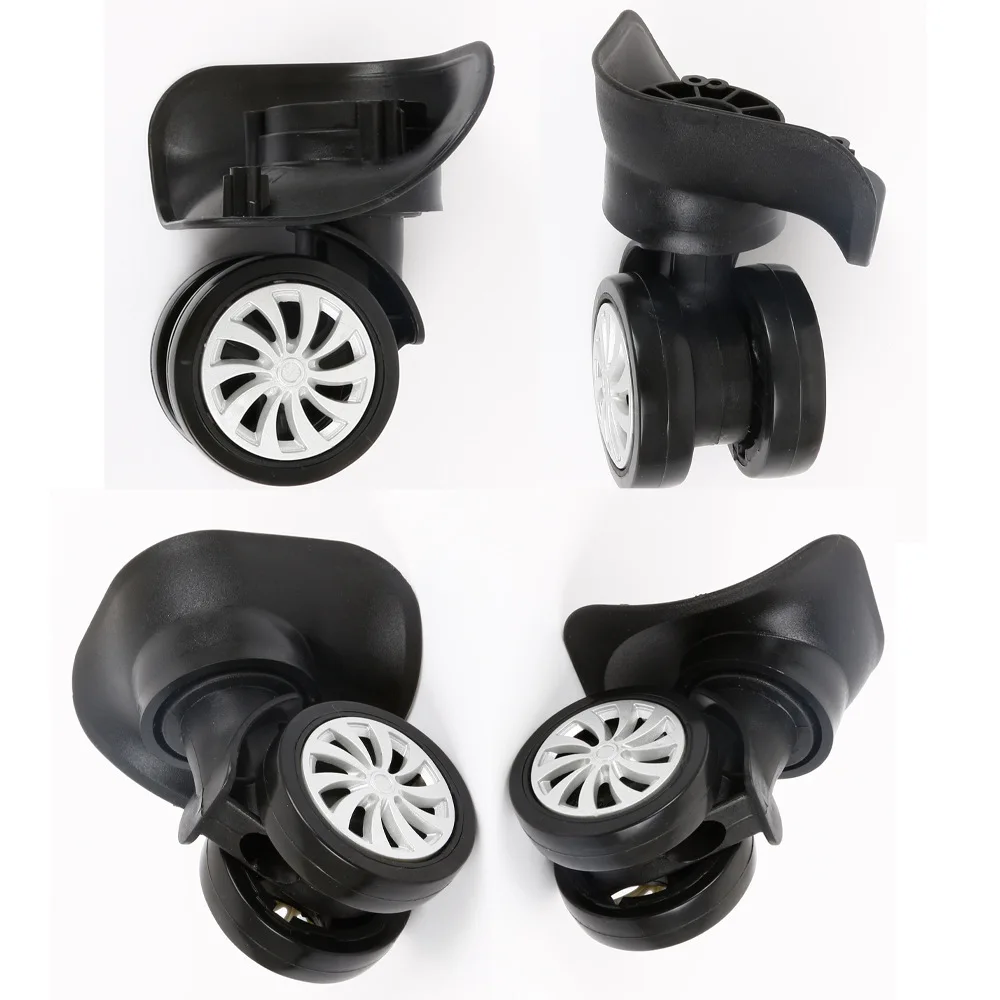 Juego de ruedas de repuesto para equipaje, accesorios de repuesto para maleta, ruedas equipaje de viaje para maletas, ruedas de avión de goma, 1 par - AliExpress Maletas bolsas