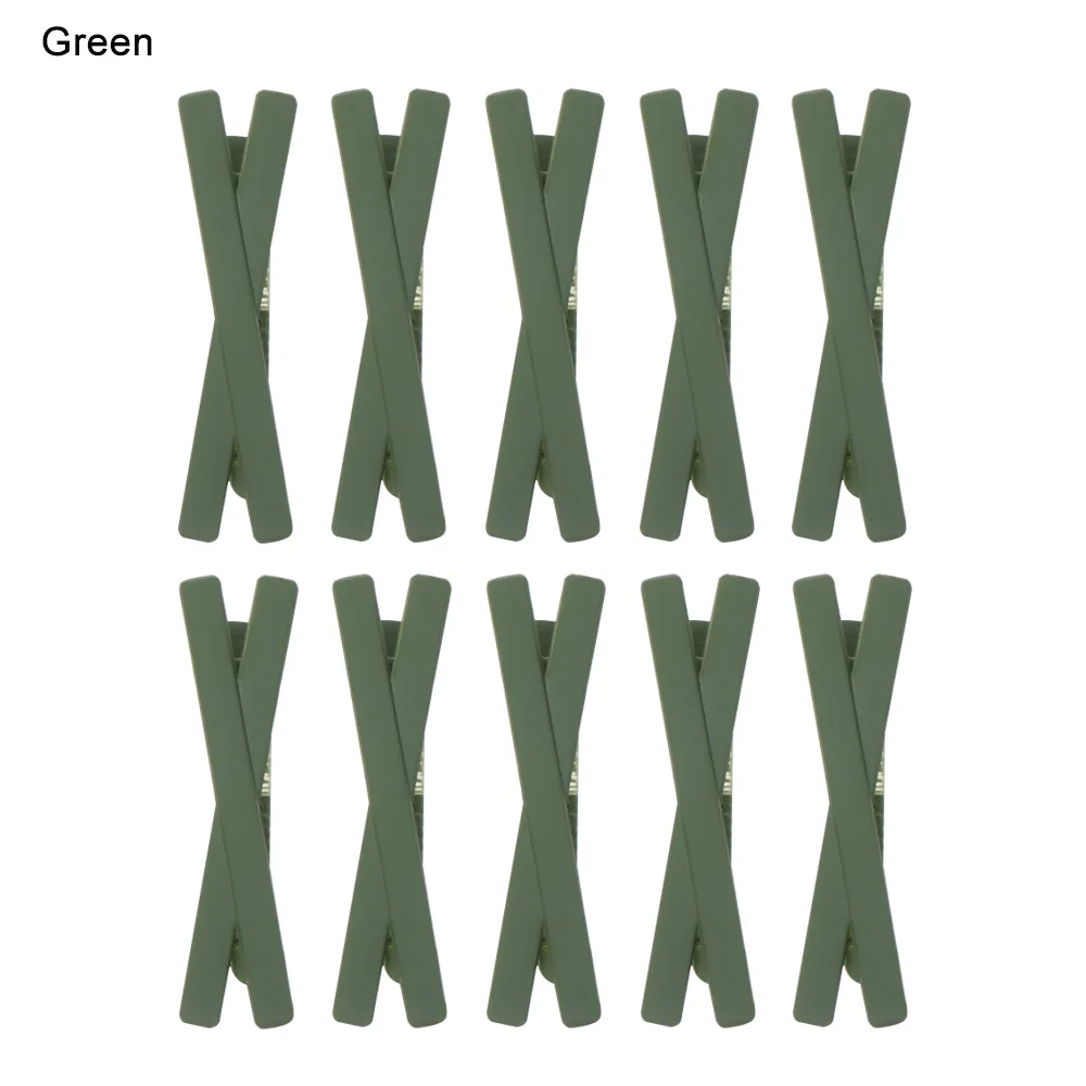 green 10 шт. Уникальный Модный корейский стиль Карамельный цвет заколки для девочек оснастки зажим для волос принцесса заколки детские Головные уборы аксессуары - Цвет: green