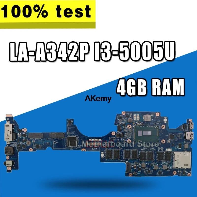 ZIPS3 LA-A342P материнская плата для ноутбука lenovo YOGA 12 S1 тест оригинальная материнская плата 4G-RAM I3-5005U