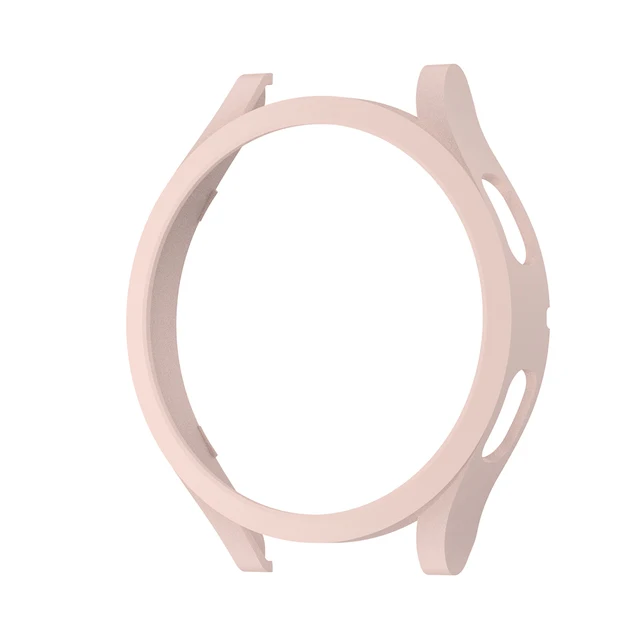 Watch Cover for Samsung Galaxy Watch 4 40mm 44mm,PC Matte Case All-Around Protective Bumper Shell for Galaxy Watch4 Pink