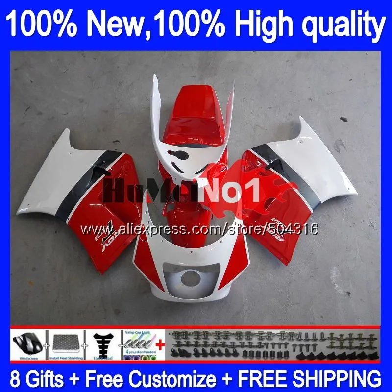 Корпус для SUZUKI RGV 250 VJ22 RGVT250 SAPC VJ23 42MC. 10 красный, белый RGV-250 VJ 23 RGV250 1995 1996 1997 1998 95 96 97 98 обтекатель