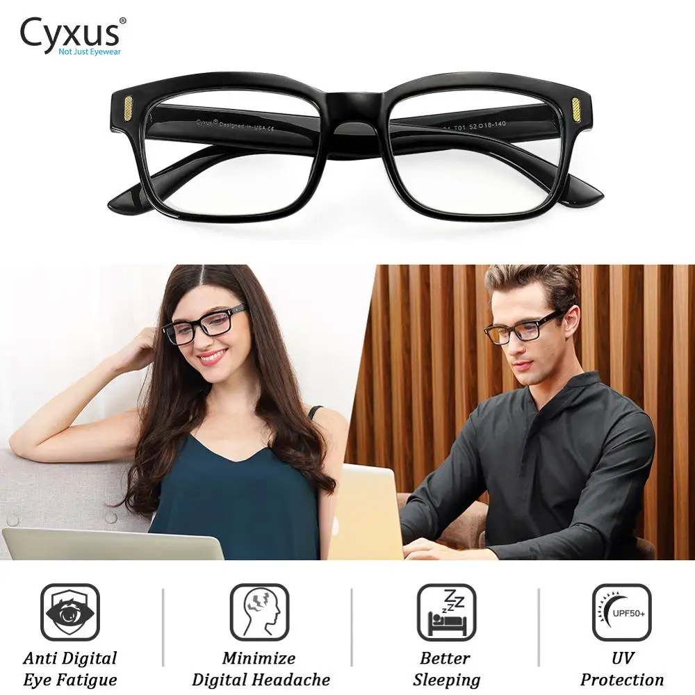 Cyxus синий светильник блокирующие компьютерные очки защита от перенапряжения