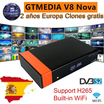 

GTMEDIA V8 Nova Full HD DVB-S2 Satellite Receiver 1 Year Europe Cline 7 line Same Freesat V9 Super Upgrade From Freesat V8 Super