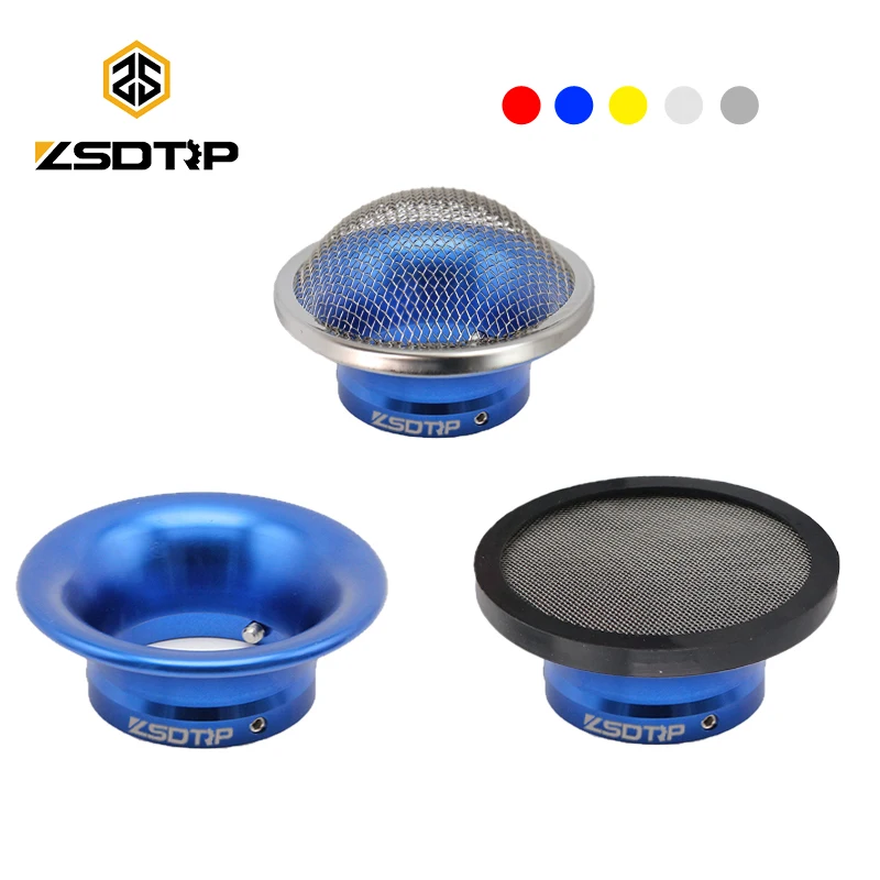 ZSDTRP Carburetor Motorcycle Carburetor Air Filter Cleaner 50mm Motorcycle Air Filter Wind Horn Cup Alloy Trumpet with Guaze For Keihin PWK21/24/26/28/30mm PE 28/30mm