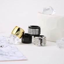 M MISM золотые серебряные открывающиеся дреды аксессуары для волос мини конский хвост держатель для волос манжеты для волос Гладкая поверхность головной убор кольцо для волос