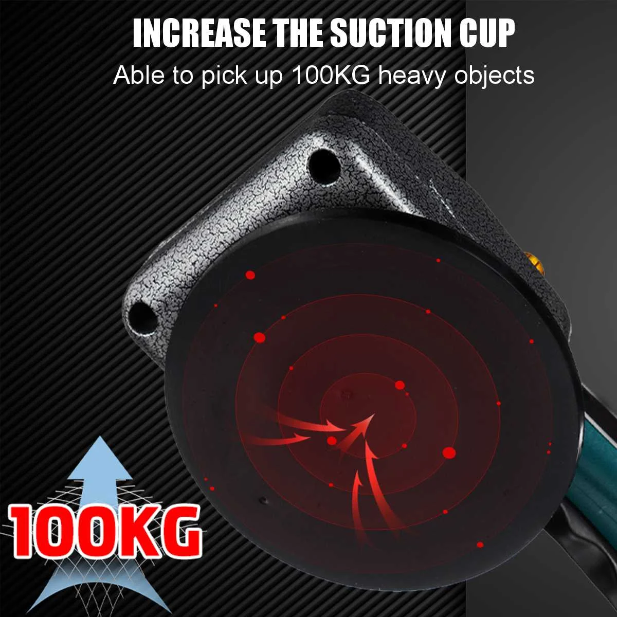 Drillpro 타일 기계 전기 타일 진동기 흡입 컵, 조정 가능한 자동 바닥 진동기 레벨링 전동 공구, 120x120cm
