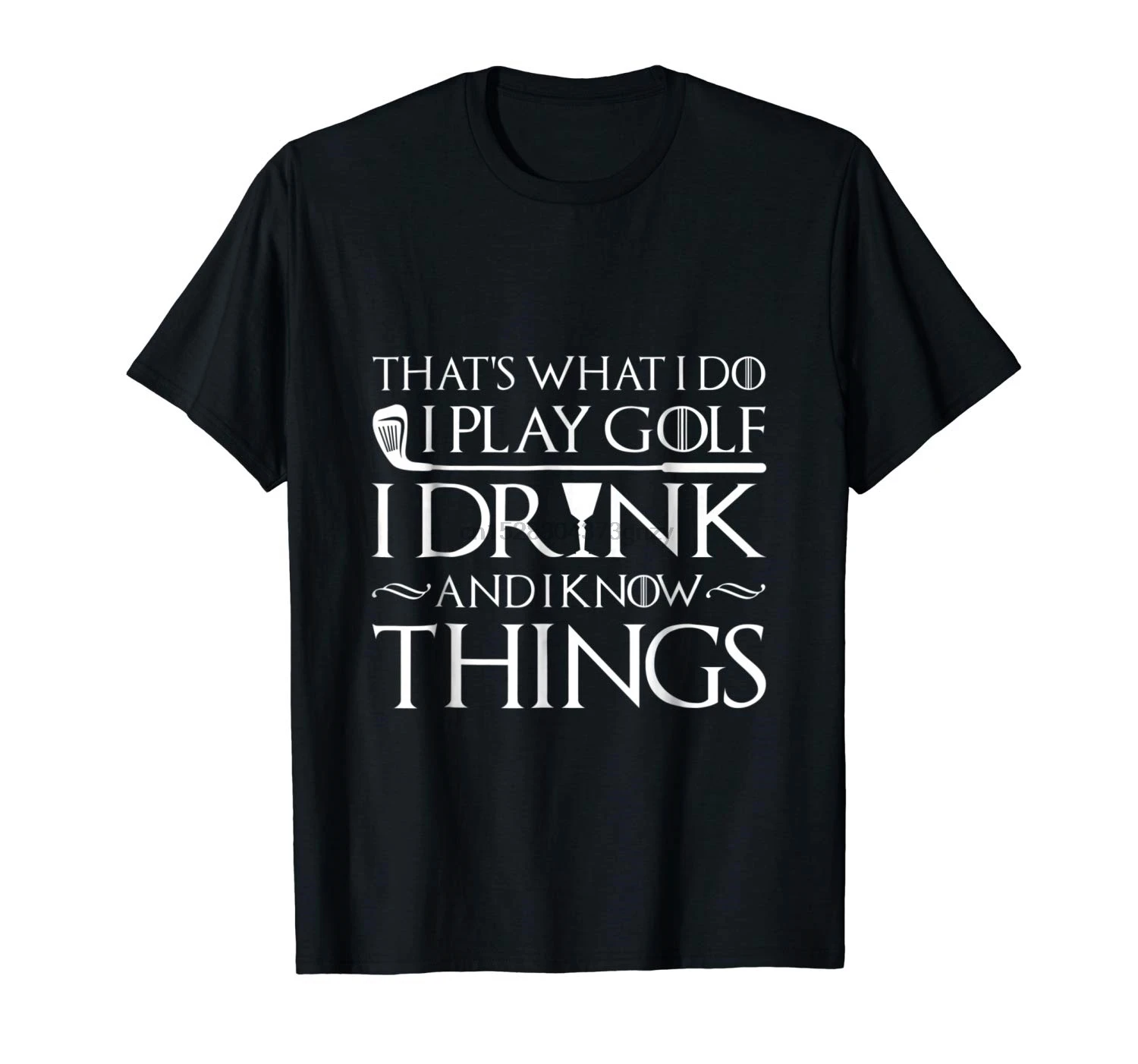 2019 Fashion men T shirt Golf Shirt Men Women Funny Gift I Play Drink summer |