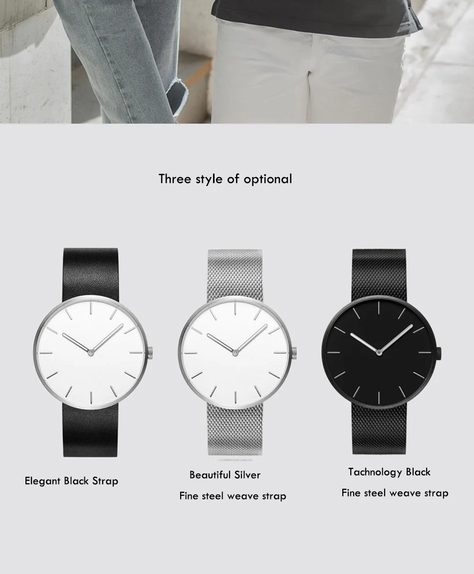Xiaomi TwentySeventeen Stainless Quartz Couple Wristwatch Men Women Watch Waterproof Steel Strap Bracelet 3ATM Gift For Lover (18)
