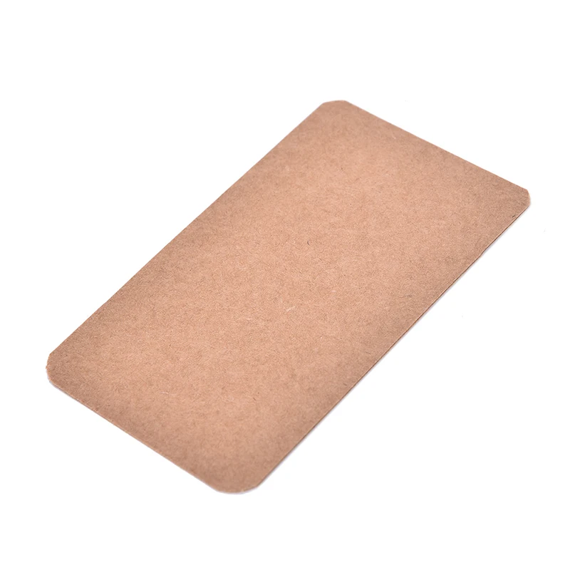 100X Blank Trading Business Wood Cards Label Tag Name Card 90 x 53mm DIY