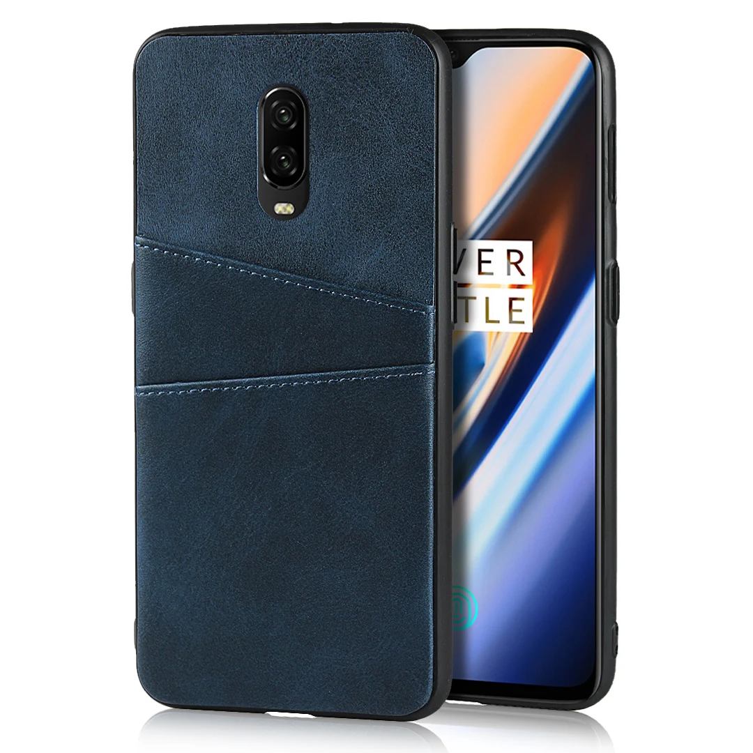 Чехол-Кошелек для Oneplus 7 Pro 7 6t 6 5t 5, чехол с силиконовой рамкой из искусственной кожи, задняя крышка для телефона One Plus 7 1+ 7pro 6t Oneplus7 - Цвет: Blue DongTao CK