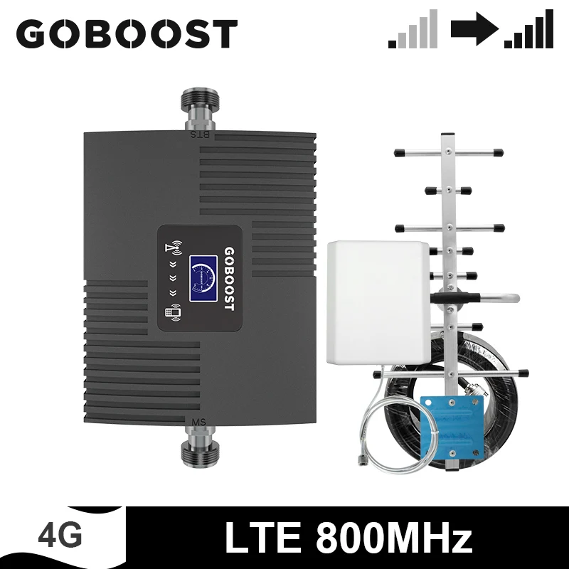 Усилитель сотовой связи GOBOOST Band 20 LTE 4G 800 МГц сетевой усилитель сигнала репитер