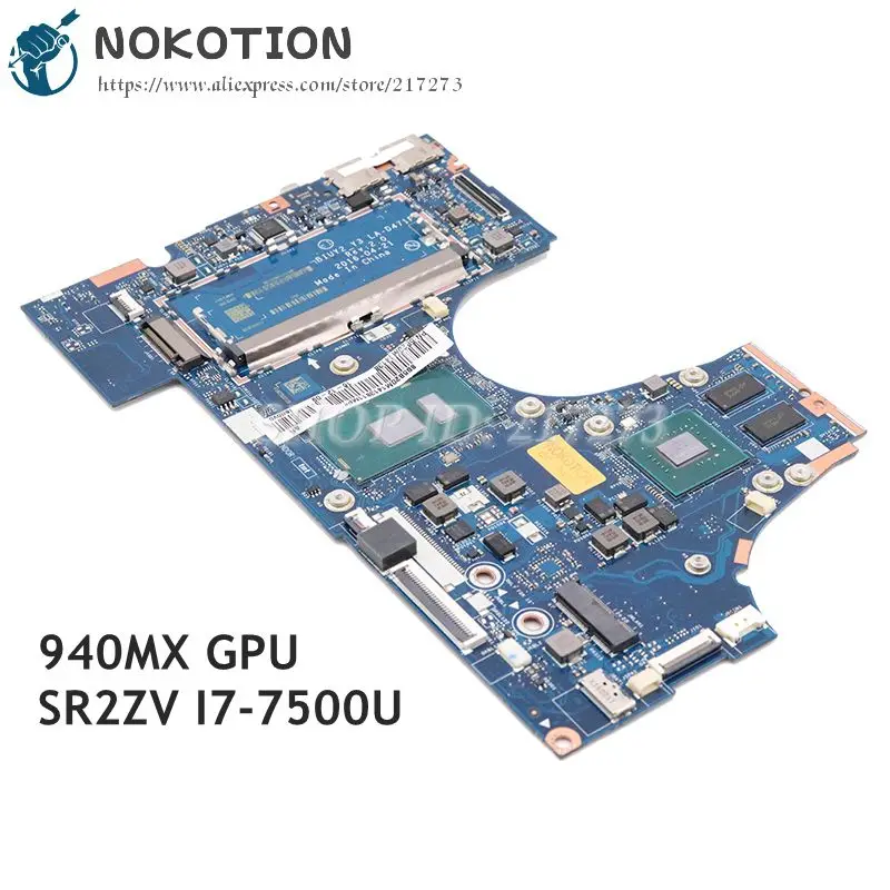 NOKOTION для Lenovo Ideapad 710-15IKB материнская плата ноутбука 940MX GPU SR2ZV I7-7500U CPU DDR4 5B20M14138 BIUY2_Y3