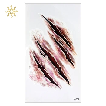 

Halloween Zombie Scar Theme Tattoos Stickers Waterproof Temporary Fake Stickers Decals Body Tattoos Stickers K510