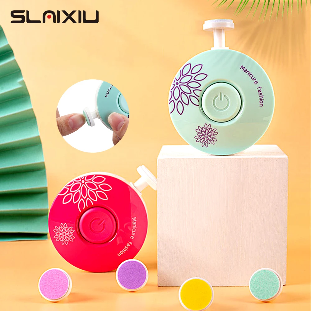 Baby Electric Nail Trimmer Kids Scissors Infant Nail Care Safe Clipper Cutter For Newbron polisher Manicure