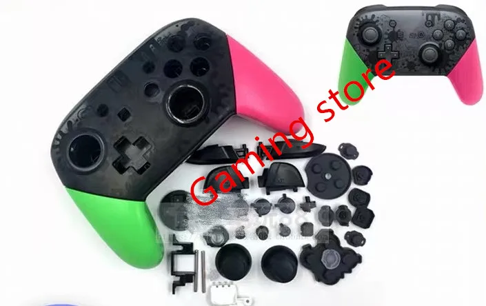 4 NS switch PRO игровой пульт с кнопками контроллер DIY пластиковый чехол Корпус оболочка замена с кнопками подставки Сделано в Китае - Цвет: 4