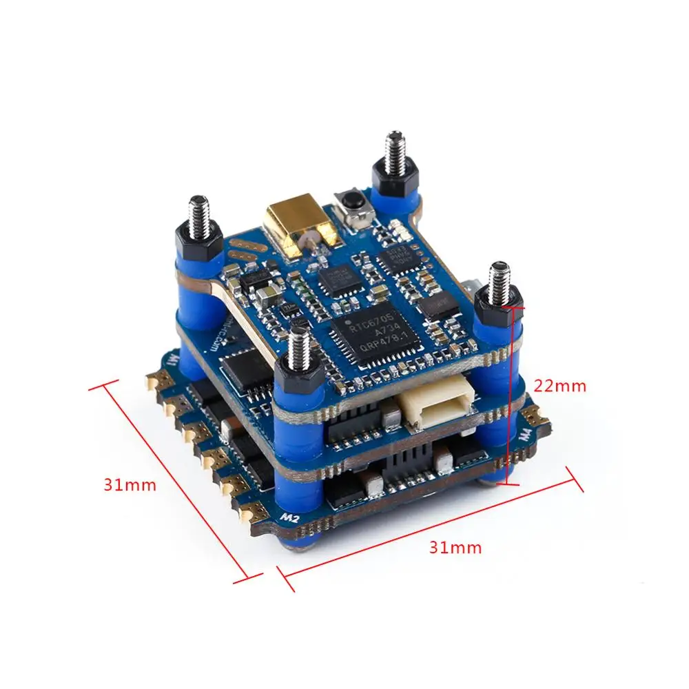 Sucex Mini F4 V2 блок управления полетами 2-6S с mini V2.0 500MW VTX+ F4 V2.1 FC+ 35A V2.0 4 в 1 ESC для FPV RC Racing Drone