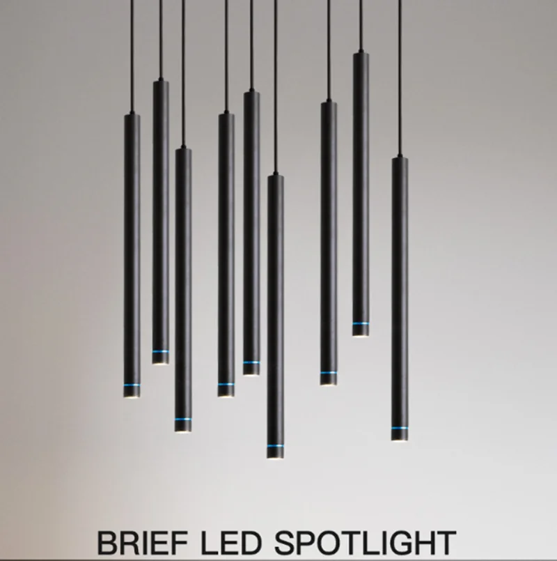 Светодиодный светильник с регулируемой яркостью Подвесная лампа длинной