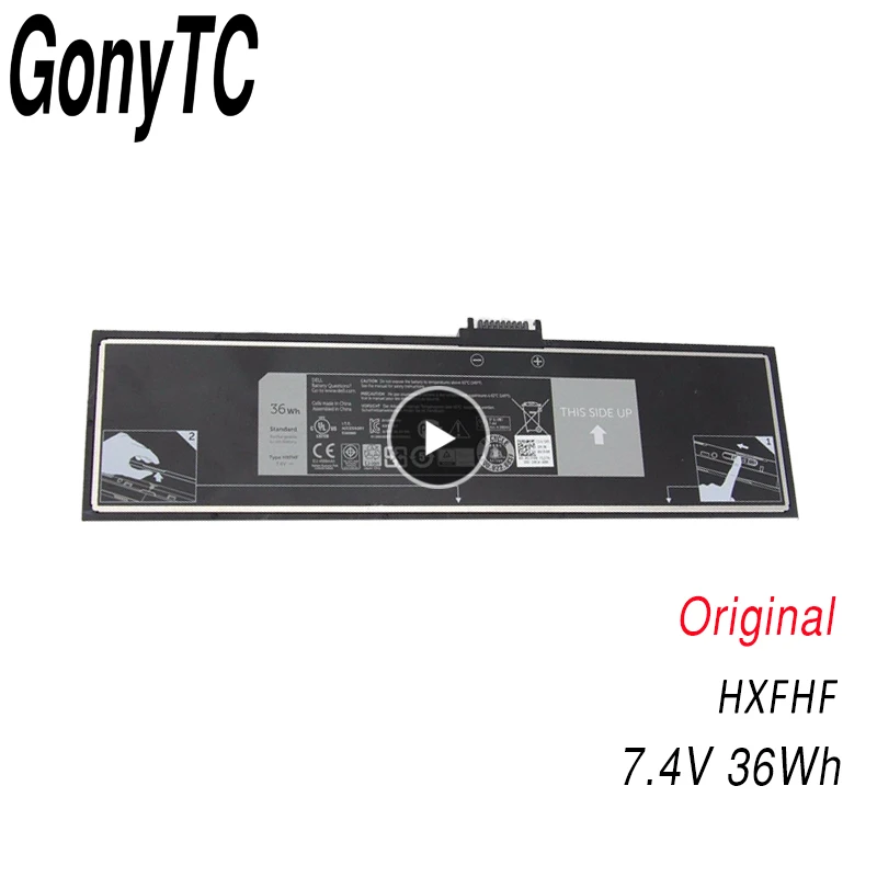 GONYTC 7,4 v 36wh HXFHF Аккумулятор для ноутбука DELL для Venue 11 Pro(7130) 11 Pro(7139) 11 Pro 7140